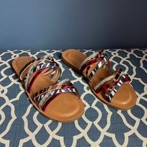 Thalia Sodi Animal print sandal Size 9 New Never Worn Without Box